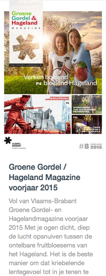 Groene Gordel / Hageland Magazine voorjaar 2015